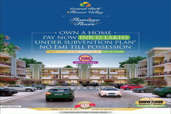 Pay 12 lakhs & own home under subvention plan & no EMI till possession at Central Park 3 Flamingo Floors in Sohna